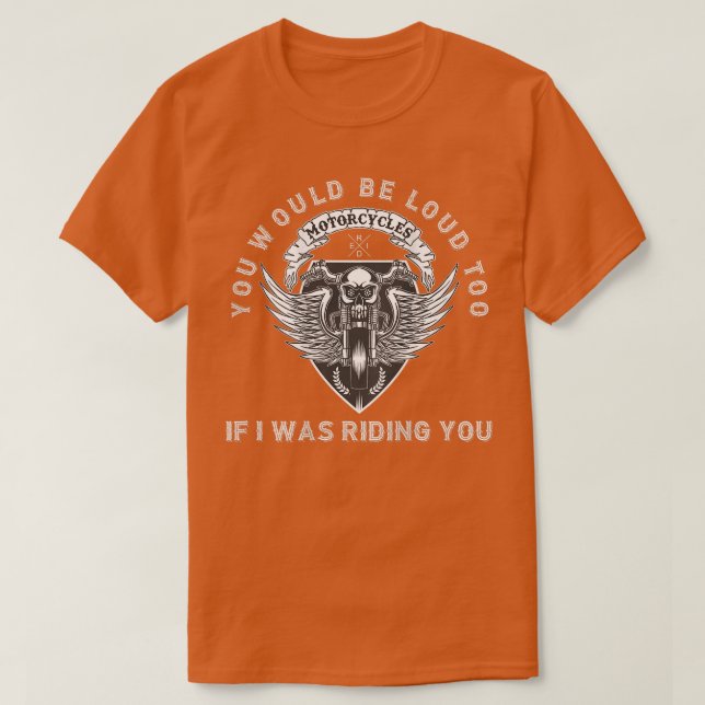 Du wärst laut, um dich mit einem tollen Biker-Pub  T-Shirt (Design vorne)