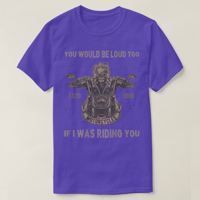 Du wärst laut, um dich mit einem tollen Biker-Pub  T-Shirt (Design vorne)