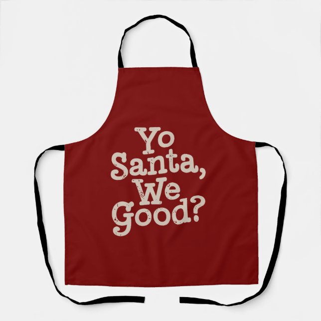 Du Weihnachtsmann ist gut? Team Santa Funny Xmas J Schürze (Vorderseite)