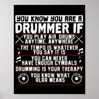 Du weißt, dass du ein Drummer bist, wenn Drummer M