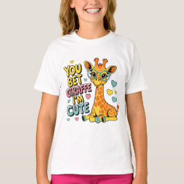 Du wett Giraffe, ich bin süß – Lustiger Kawaii-Tie T-Shirt
