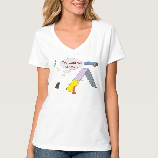 Du will mir was? Yorky T-Shirt (Vorderseite)