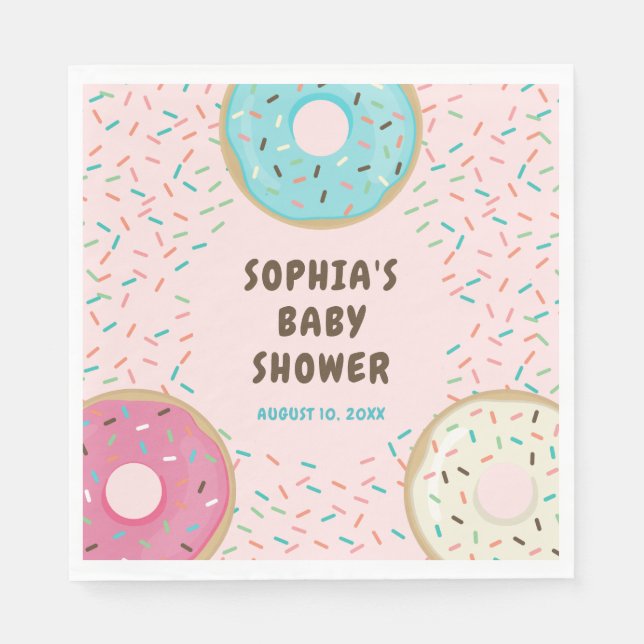 Du Will nicht zu Miss Baby Shower Napkins Serviette (Vorderseite)