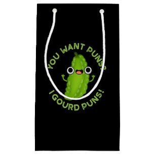 Du Will Puns I Gourd Puns Veggie Pun Dark BG Kleine Geschenktüte