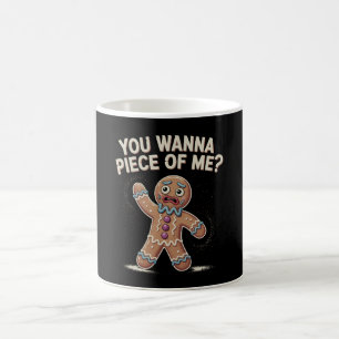 Du willst ein Stück von mir Lebkuchen Weihnachten Kaffeetasse