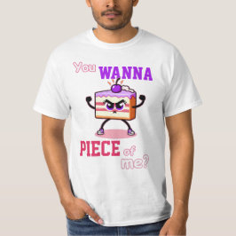 Du willst mich abhauen. Angry cake komischer Carto T-Shirt
