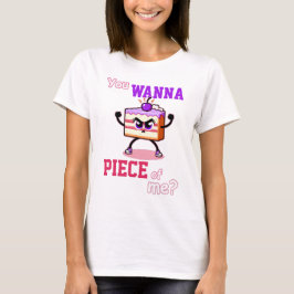 Du willst mich abhauen. Angry cake komischer Carto T-Shirt