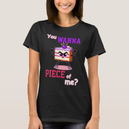 Du willst mich abhauen. Angry cake komischer Carto T-Shirt