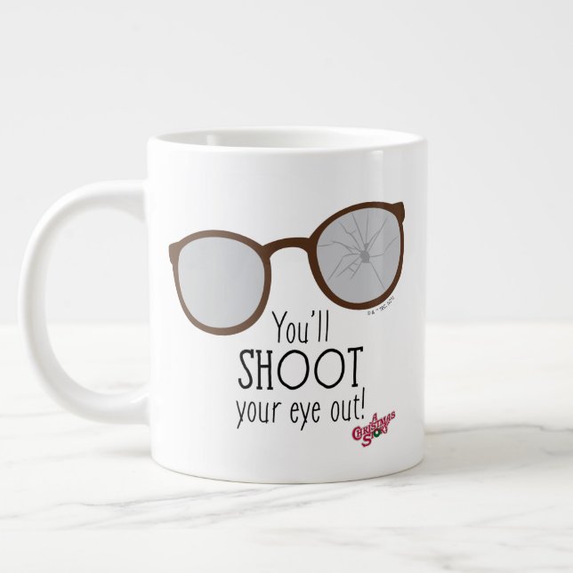 Du wirst dein Auge ausschmeißen! Jumbo-Tasse (Links)