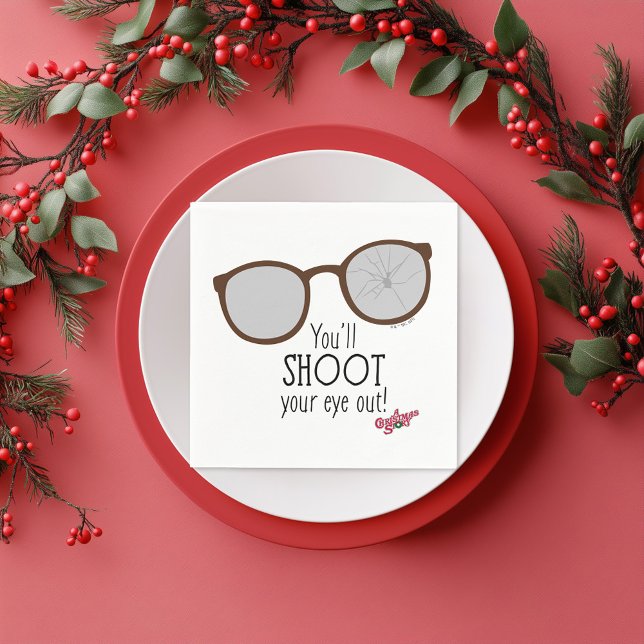 Du wirst dein Auge ausschmeißen! Serviette (Napkin simulated on plate)