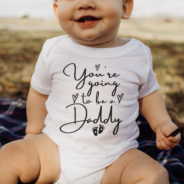 Du wirst eine Ankündigung für ein Daddy-Baby Baby Strampler (Von Creator hochgeladen)