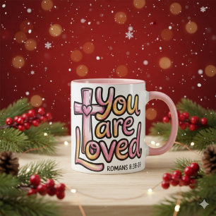 Du wirst geliebt Christlicher 330ml Kaffeebecher Tasse