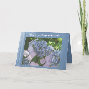 Du wirst heiraten! Hydrangea Herzlichen Glückwunsc Karte
