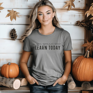 Du wirst heute lernen Ich lustiger Lehrer Tri-Blend Shirt