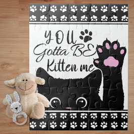 Du wirst Kitte Me Funny Cat Pattern