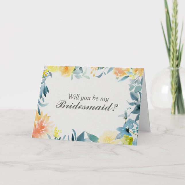 Du wirst meine Bridesmaid-Karte sein Einladung (Vorderseite)