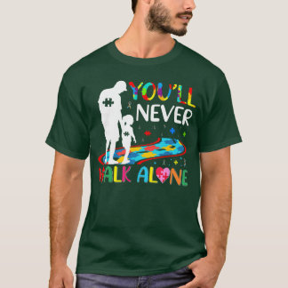 Du wirst niemals allein gehen Vater und Tochter Au T-Shirt