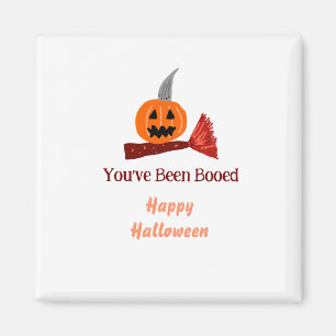 Du wurdest ausgebuht Frohes Halloween Kürbisesen B Magnet