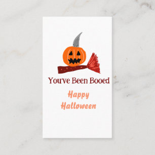 Du wurdest ausgebuht Frohes Halloween Kürbisesen B Visitenkarte