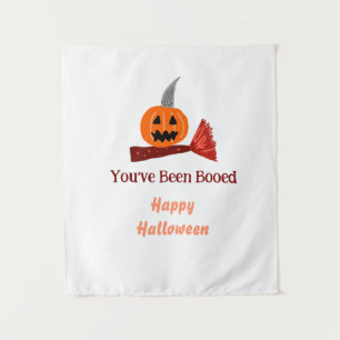 Du wurdest ausgebuht Frohes Halloween Kürbisesen B Wandteppich