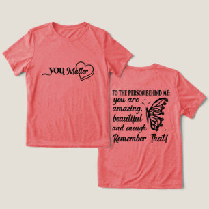 Du zählst Tri-Blend-Shirt Tri-Blend Shirt