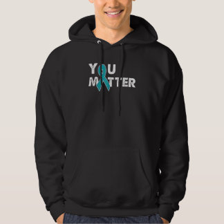 Du zählst Türkis & Lila Suizidprävention Bewusstse Hoodie