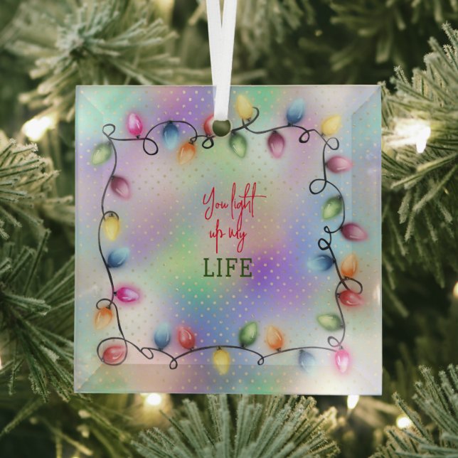 Du zündest mir Weihnachtslicht ins Leben Ornament Aus Glas (Insitu)
