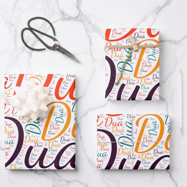 Dua Geschenkpapier Set (Vorderseite)