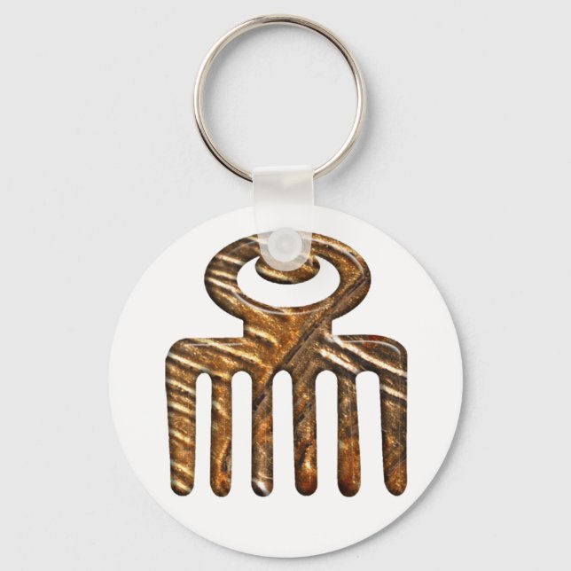 Duafe.African Adinkra Schlüsselanhänger (Vorderseite)