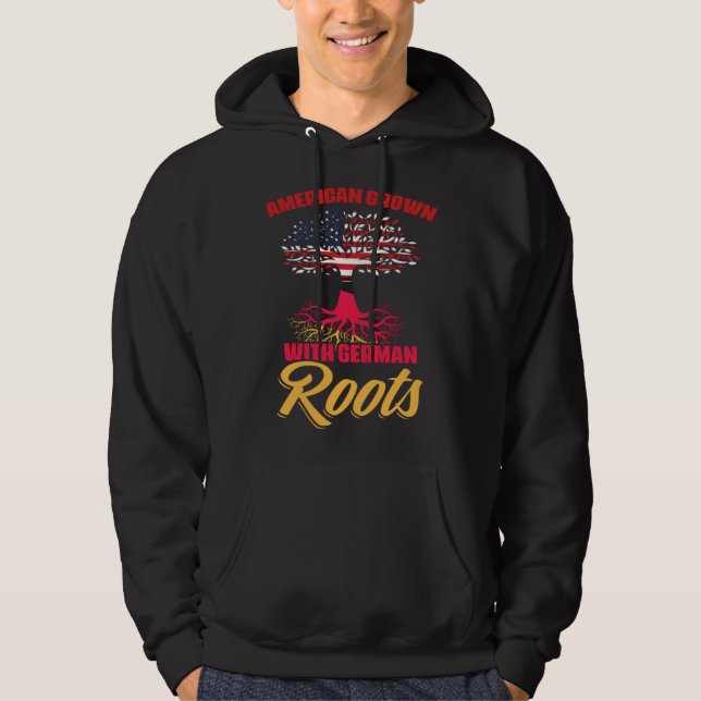 Dual Citizenship America Germany Flag Roots German Hoodie (Vorderseite)