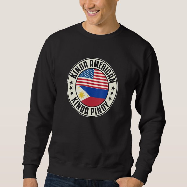 Dual Citizenship American Filipino Philippines Usa Sweatshirt (Vorderseite)