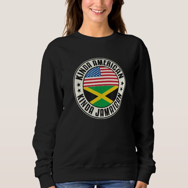 Dual Citizenship American Jamaican Usa Jamaica Fla Sweatshirt (Vorderseite)