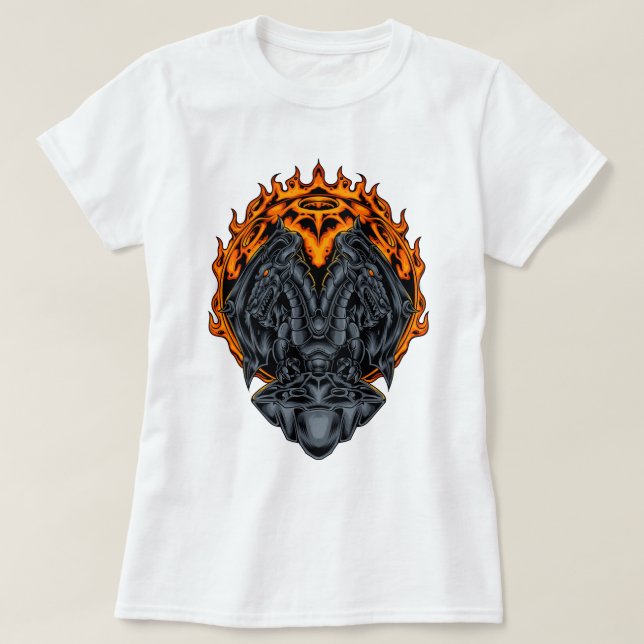 Dual Dragon Inferno T-Shirt (Design vorne)