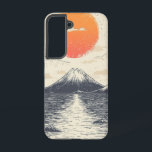 Dual Horizon Sunrise Phone Case Samsung Galaxy Hülle<br><div class="desc">Die Sonne strahlt in zwei Wellen in einem surrealen,  traumhaften Meerespanorama aus,  das von Blüten und Blautönen geprägt ist.</div>
