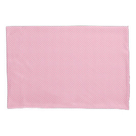 Dual images of a rectangular pink gingham-patterne kissenbezug