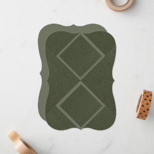 Dual Realm Flat Note Card - Forest Obsidian Mitteilungskarte