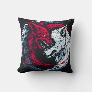 Dual Wild Lunar Wolf Kissen