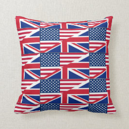 Dualbürger American Britisch Flag Kissen