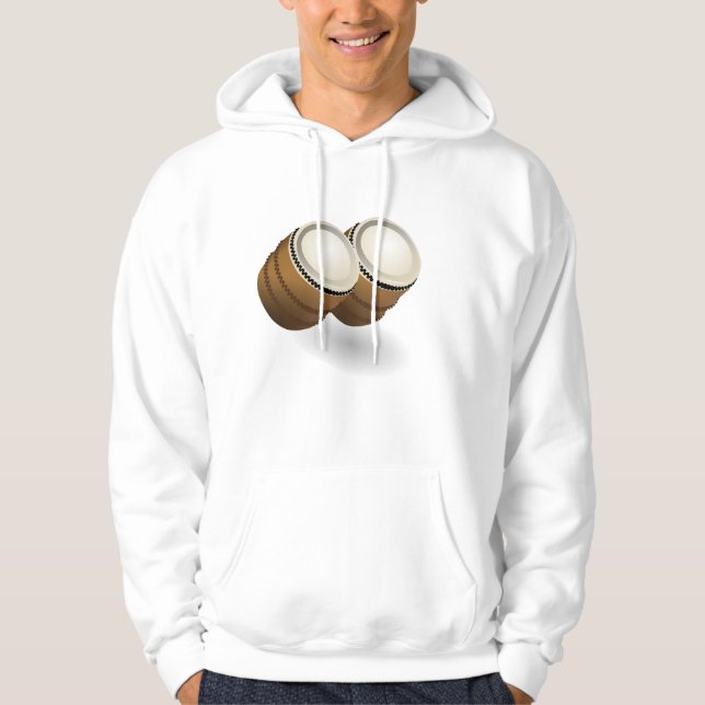 Duale Bongos Mens Hoodie (Vorderseite)
