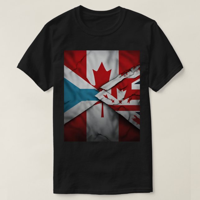 "Duale Passionen: Kanada und Fidschi-Rugby" T-Shirt (Design vorne)