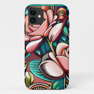 Duale Rose: Eine spektakuläre Blumenübereinkunft Case-Mate iPhone Hülle