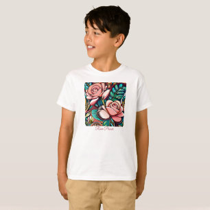 Duale Rose: Eine spektakuläre Blumenübereinkunft T-Shirt