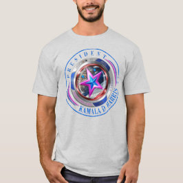Duale Seite Harris-Walz Wing/Briefmarke Medallion T-Shirt