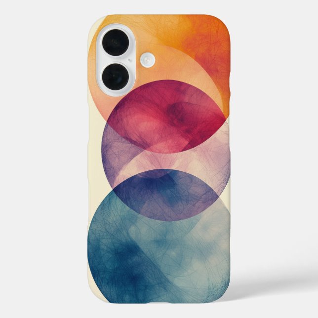 Dualer Orbit-Fluss iPhone 16 Hülle (Rückseite)