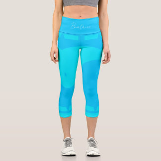Dualität | Blues Yoga Capri Leggings