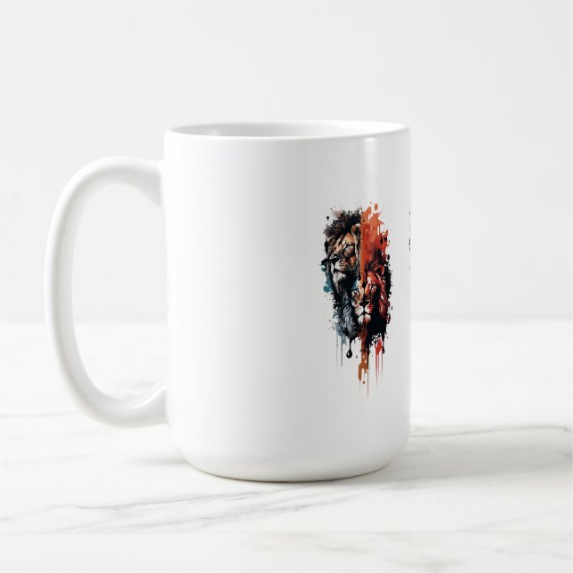 Dualität des Königs Geteilte Herrschaft Gekrönt vo Kaffeetasse (Links)
