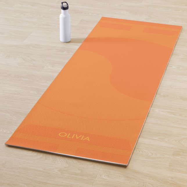 Dualität | Orangen Personalisiert Yogamatte (Beispiel)