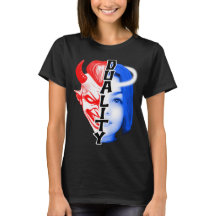 DUALITÄTLICHES T-SHIRT. Engel oder Teufel?