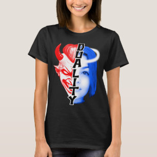 DUALITÄTLICHES T-SHIRT. Engel oder Teufel? T-Shirt
