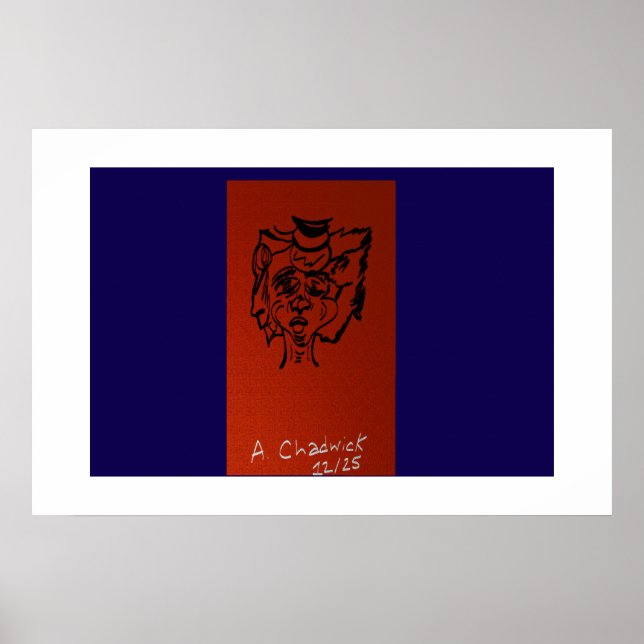 Dualitätskunstporträt Poster (Vorne)